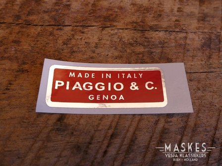 Sticker Piaggio &amp; C.   50mm