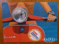Poster vespa Rally rood 1 girl Poster vespa Rally rood 1 girl